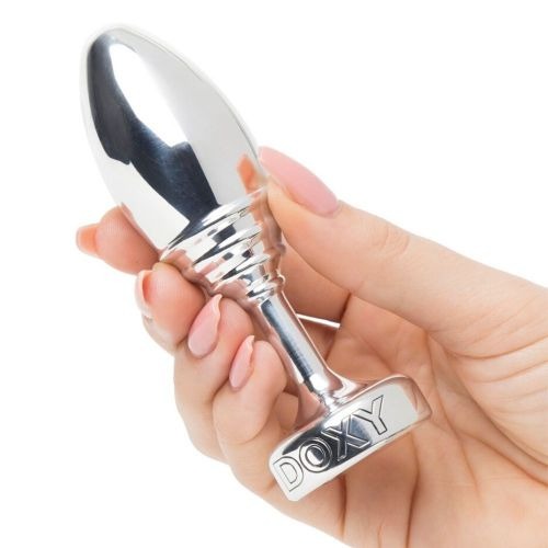 Doxy Plug Anal En Métal Nervuré 13 cm