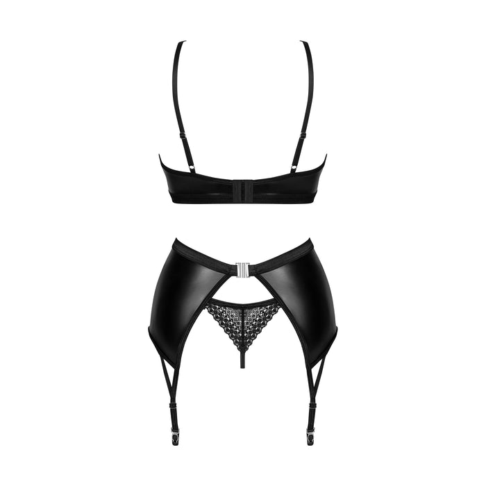 Obsessive Norides Ensemble Lingerie 3 Pièces Noir