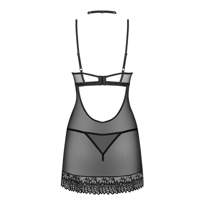 Obsessive Donarella Chemise & Culotte Noir