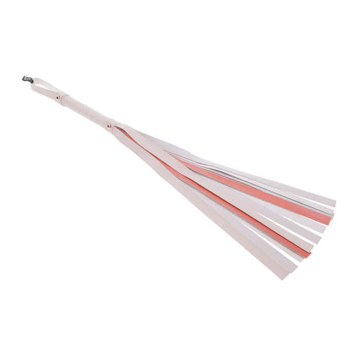 Sportsheets S&m Peaches ‘n Creame Stripe Flogger Cream & Orange