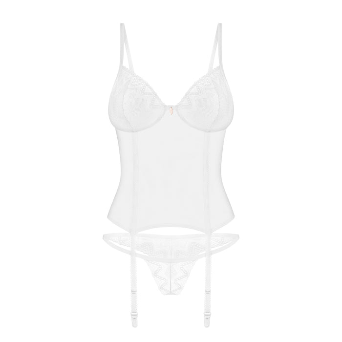 Obsessive Alissium Corset & Culotte Blanc