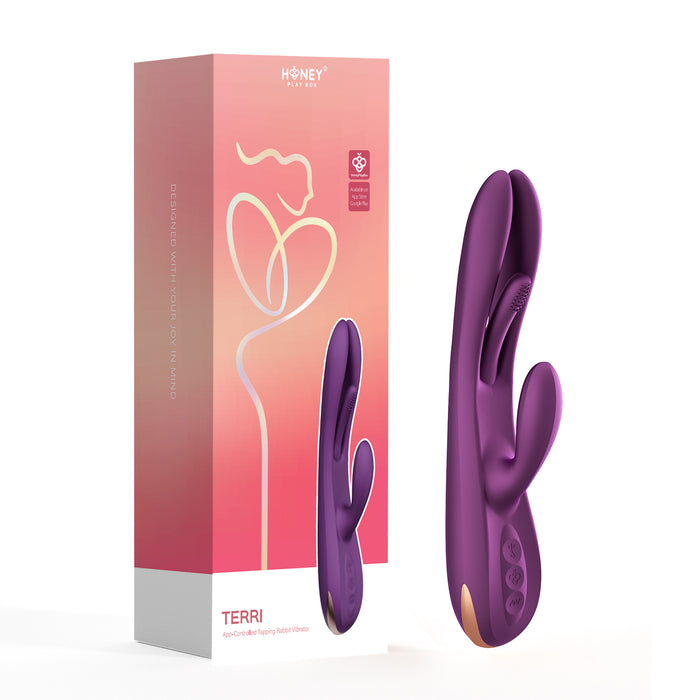 HoneyPlayBox Terri Vibromasseur Avec App 24 cm