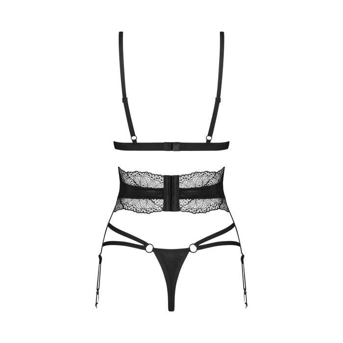 Obsessive Lobellis Lingerie Ensemble 3 Pièces Noir