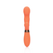 Silicone Rabbit Vibrator With Ribbed Clitoral Stimulator Glazed Carrots