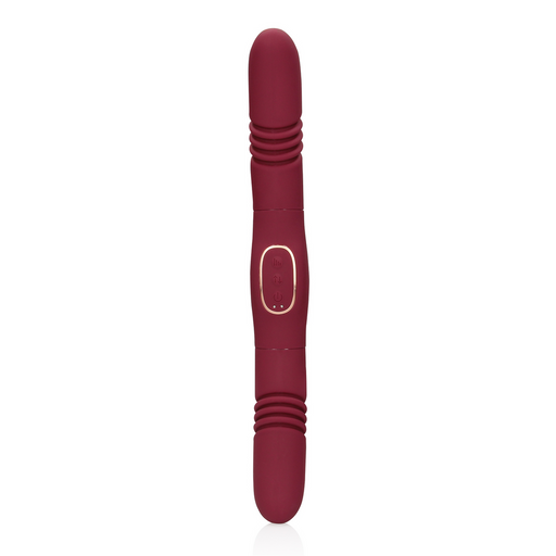 Double Sided Thrusting Vibrator Merlot Grape