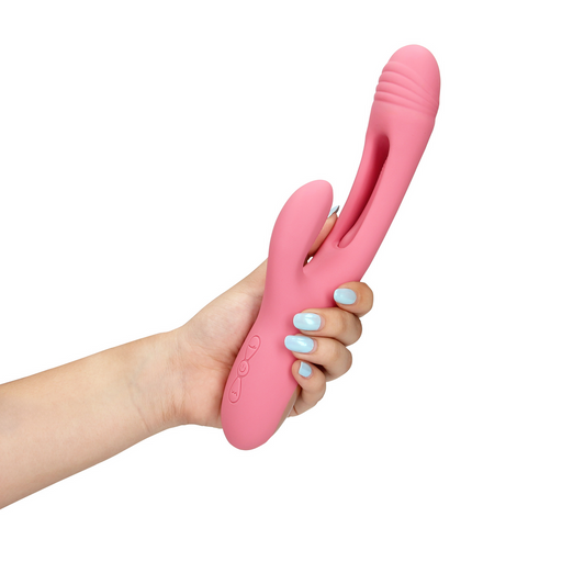 Flapping G Spot Rabbit Vibrator Pink Arabesque