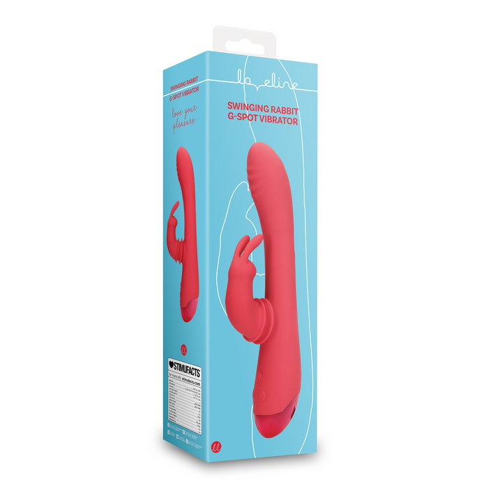 Swinging Rabbit G Spot Vibrator Brighto Red