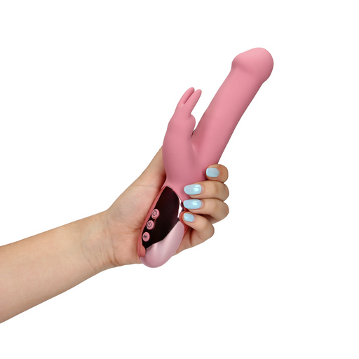 Rotating Beads Rabbit Vibrator Pink Arabesque