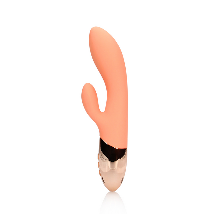 Ultra Soft Silicone Rabbit Vibrator Ceramic Peach