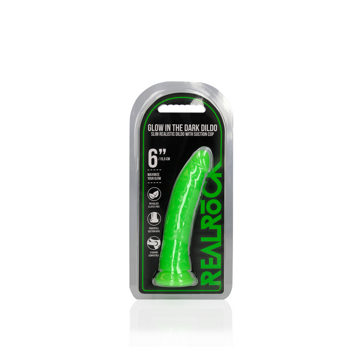 RealRock Gode Réaliste Glow In The Dark 15,5 Cm