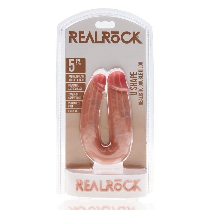 RealRock U Shaped Gode Doble 12,7 Cm