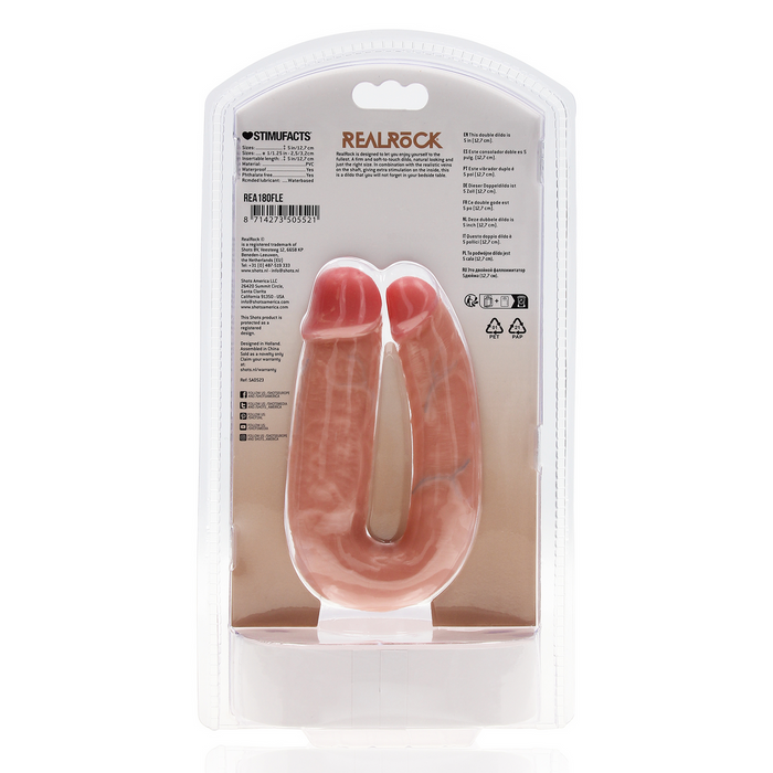 RealRock U Shaped Gode Doble 12,7 Cm