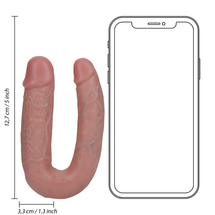 RealRock U Shaped Gode Doble 12,7 Cm