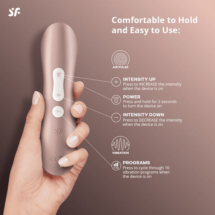 Satisfyer Pro 2+ Vibration Vibromasseur à Pression d'air