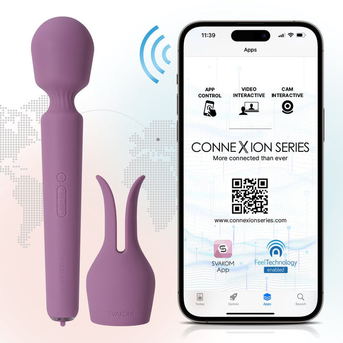 Svakom Emma Neo 2 Vibromasseur Wand Avec App 22 cm