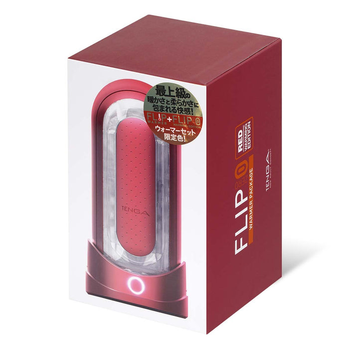 Tenga Flip Zero Red & Warmer Set Masturbateur